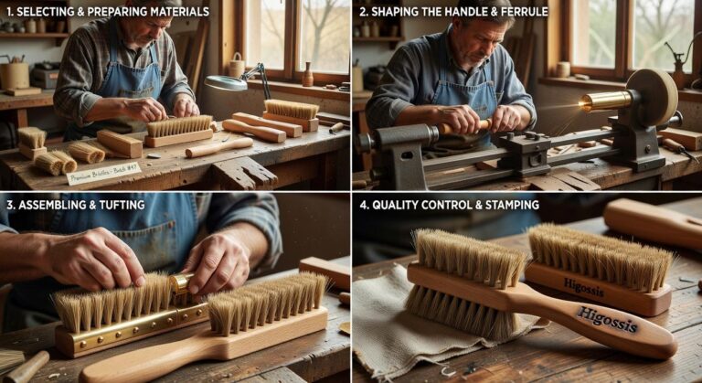 how does higossis brush made